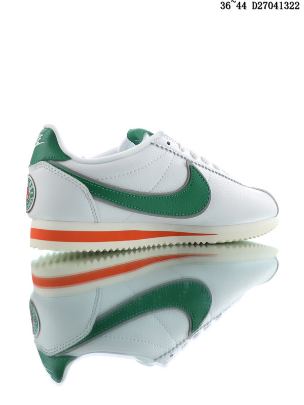 nike cortez green orange